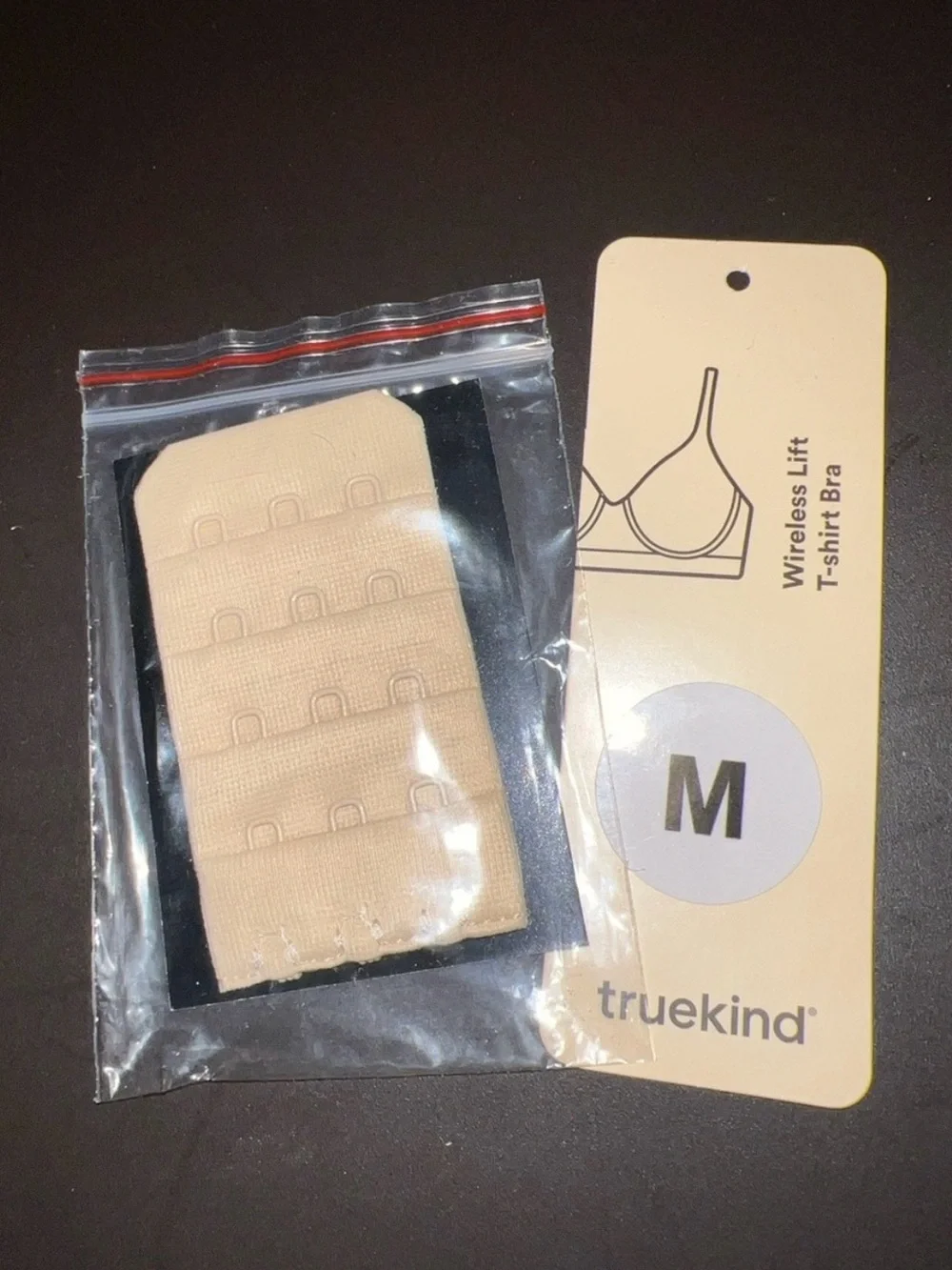Truekind Wireless Lift T-Shirt Bra. Chai. Medium